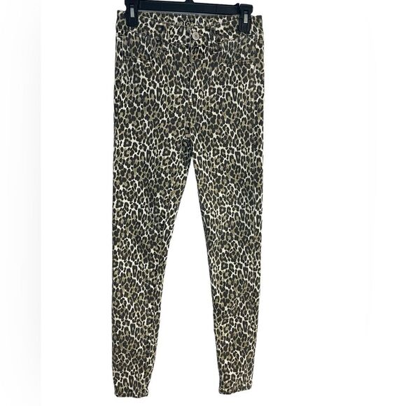 American Eagle Outfitters Pants - American Eagle leopard denim, High rise, stretch size 4